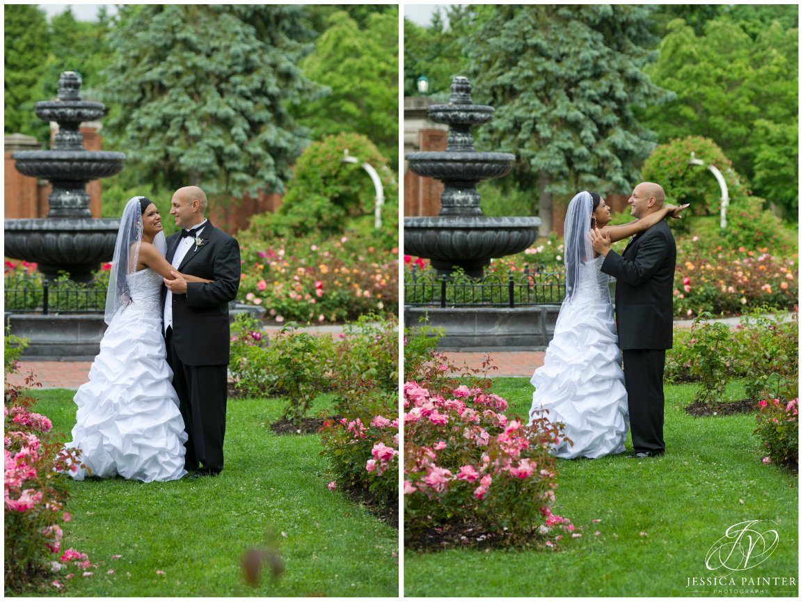 albany wedding, schenectady wedding, Schenectady rose garden, bride and groom, portrait photos