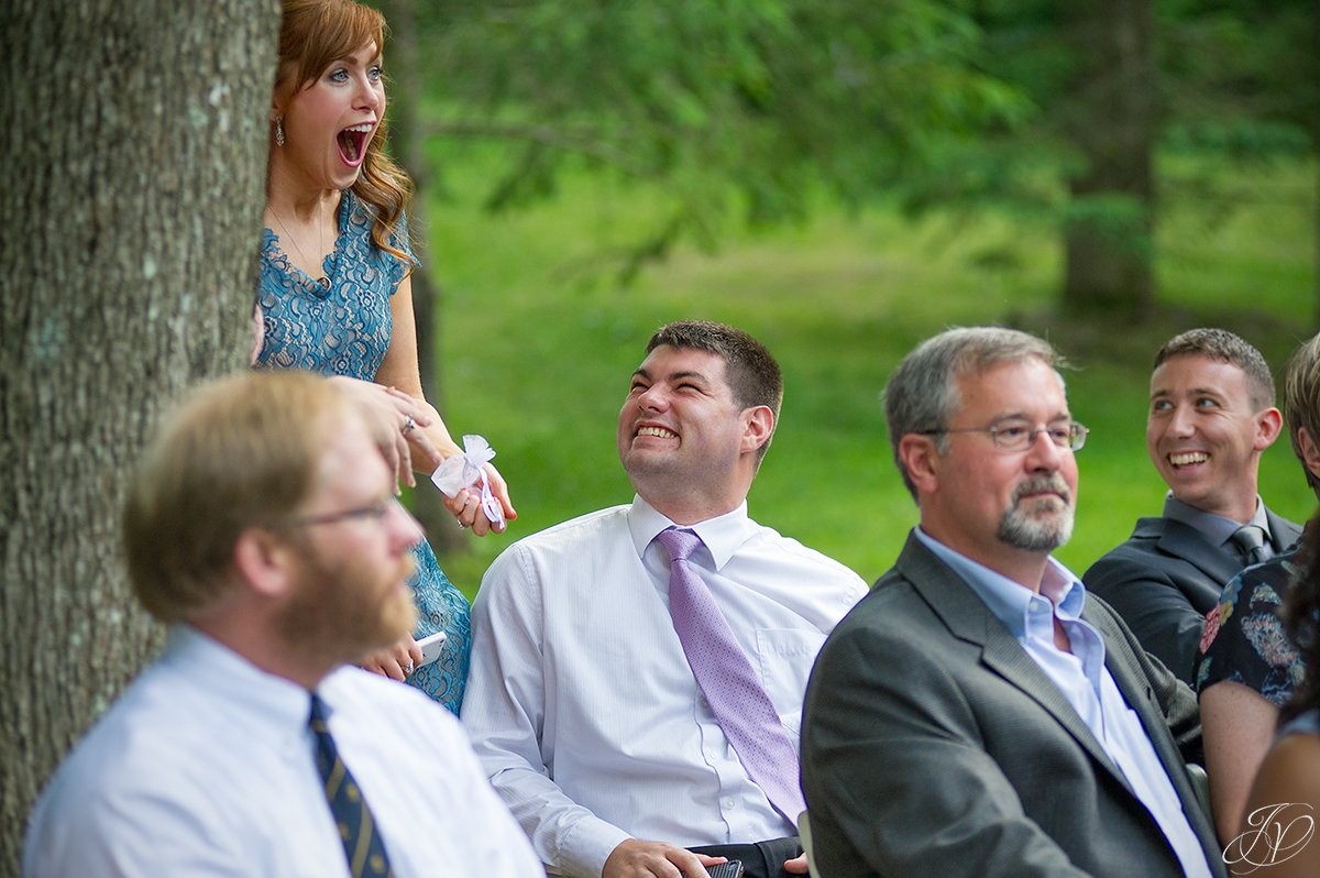 fun candid ceremony moments albany wedding photographer