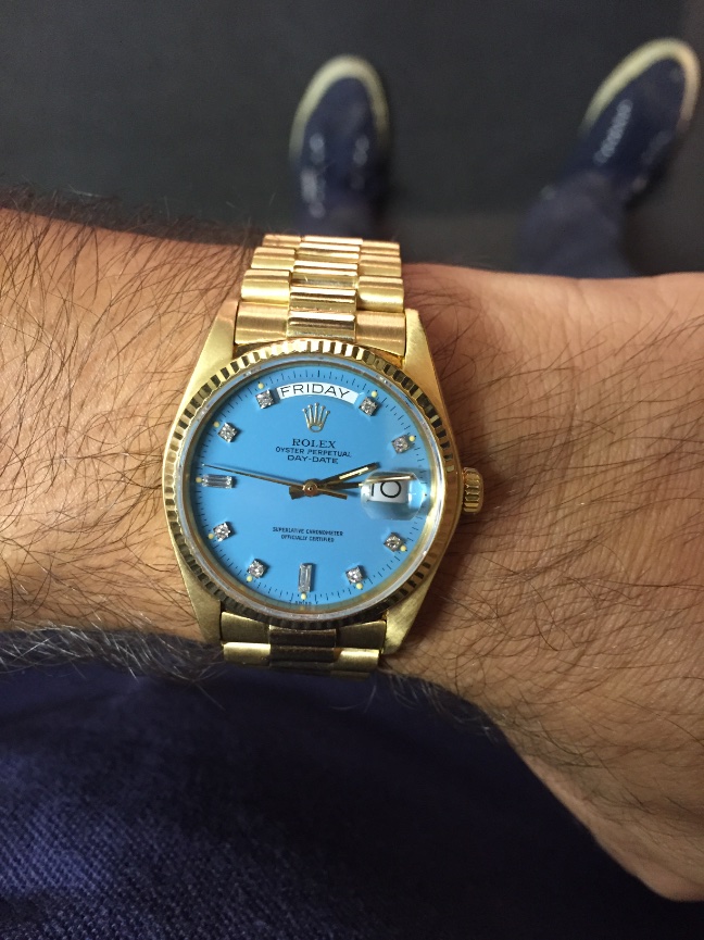 Rolex day best sale date baby blue