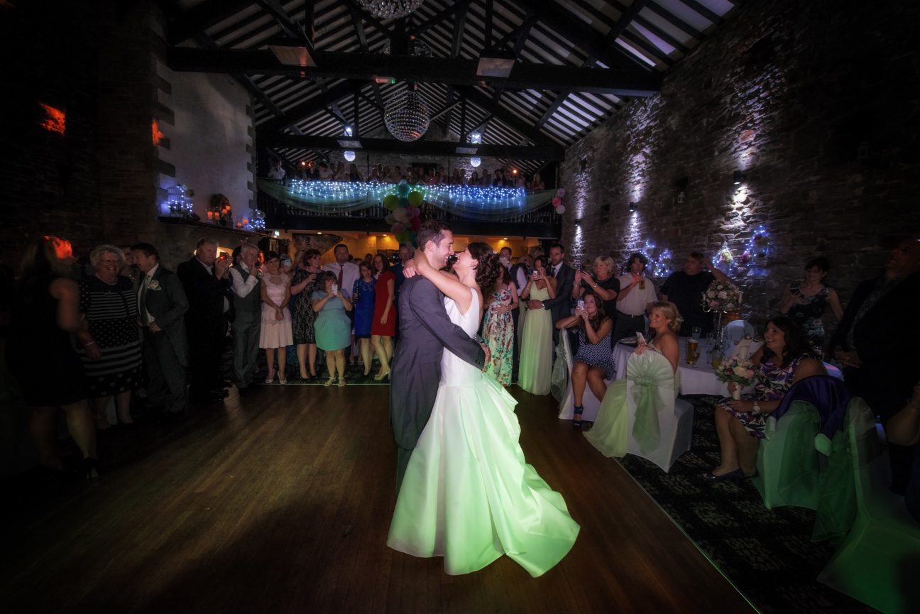 First dance shot, wide at Lancashire manor