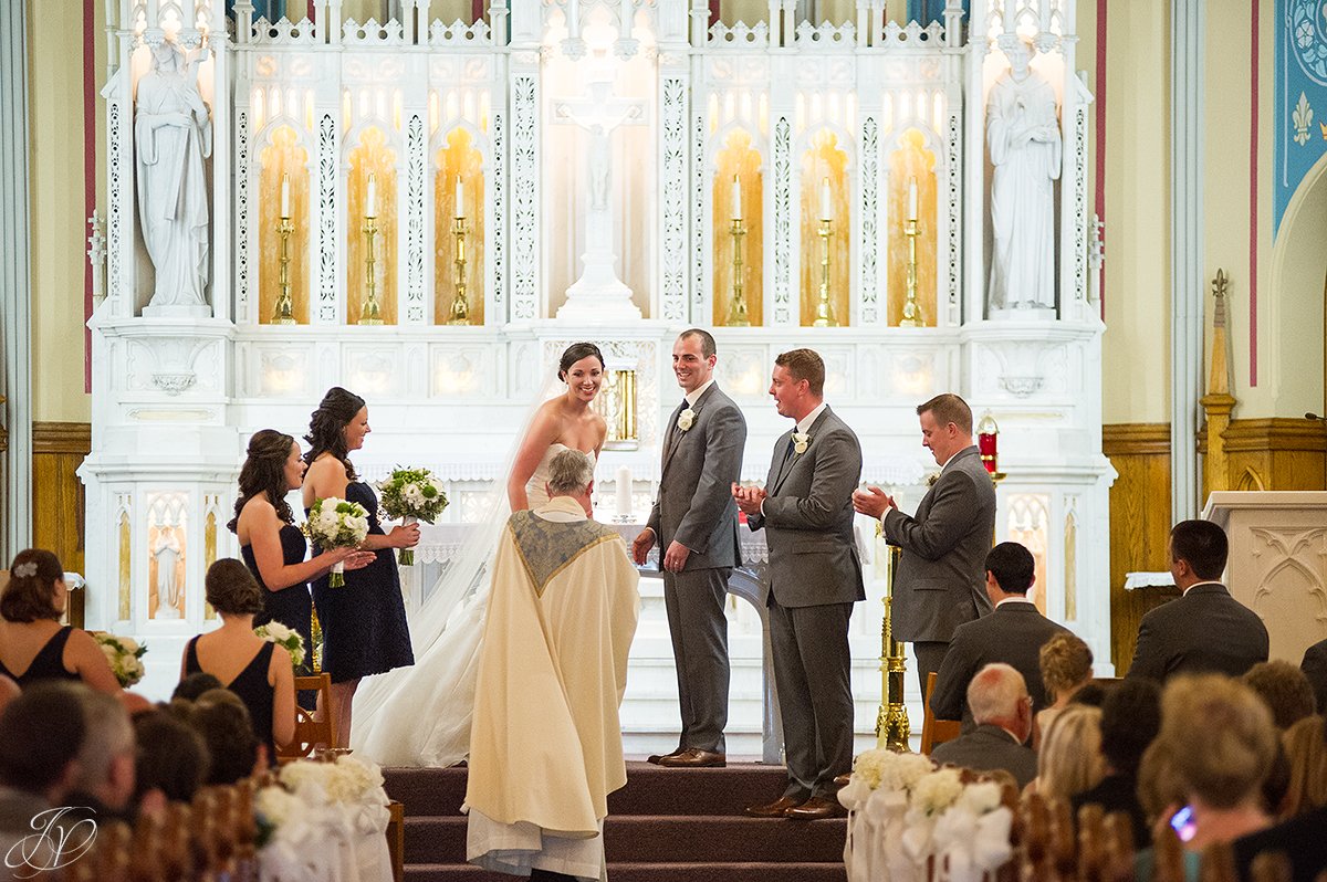 fun candid ceremony moments albany wedding photographer