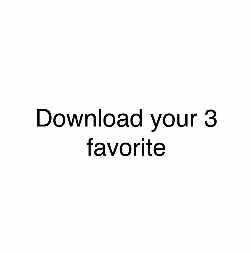 3 favorite Download