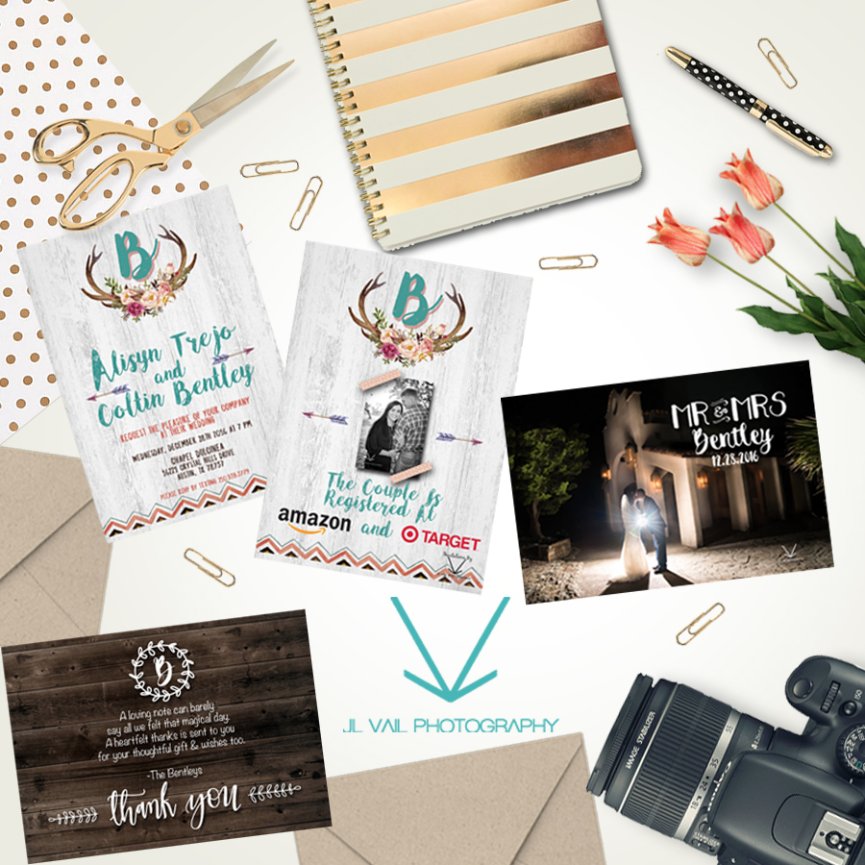 Wedding Invitations, Announcements & Thank You Cards