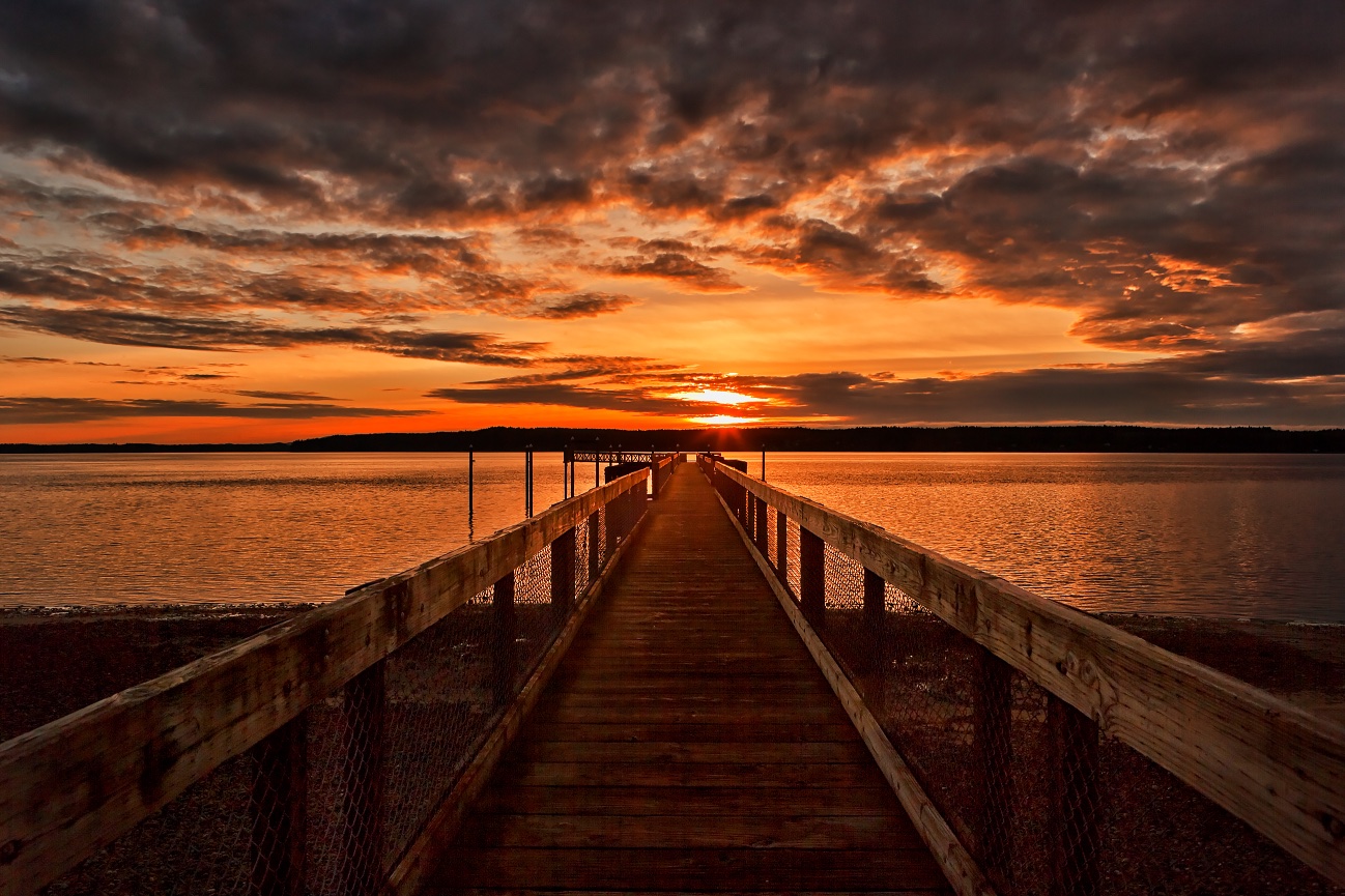 Joemma Beach Walkway at Sunset - 110125-946