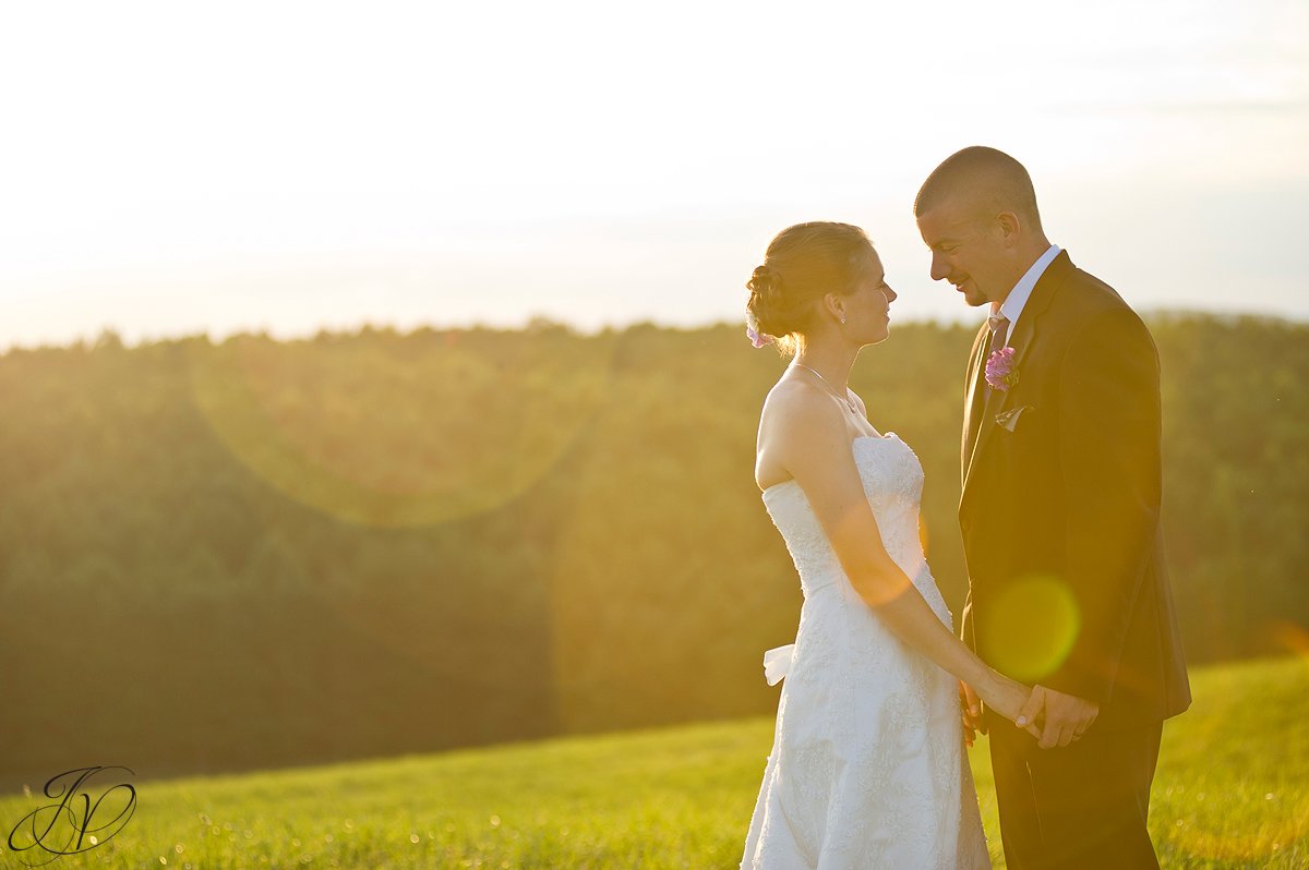 Saratoga Wedding Photographer, upstate wedding photographer, outdoor wedding photo, country themed wedding, sunset bride and groom photo