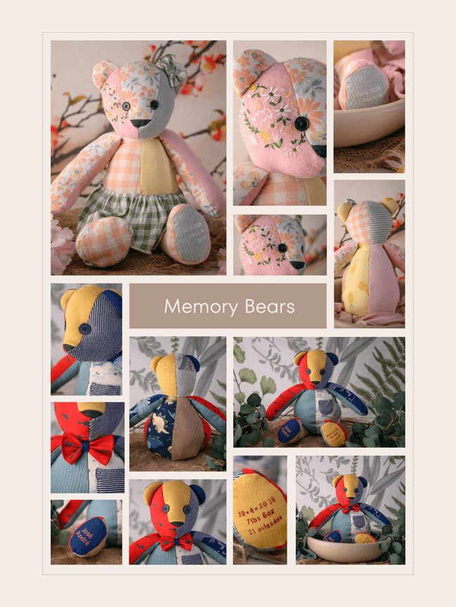 Memory Bears: Transformando la ropita de tu bebé en un recuerdo para toda la vida