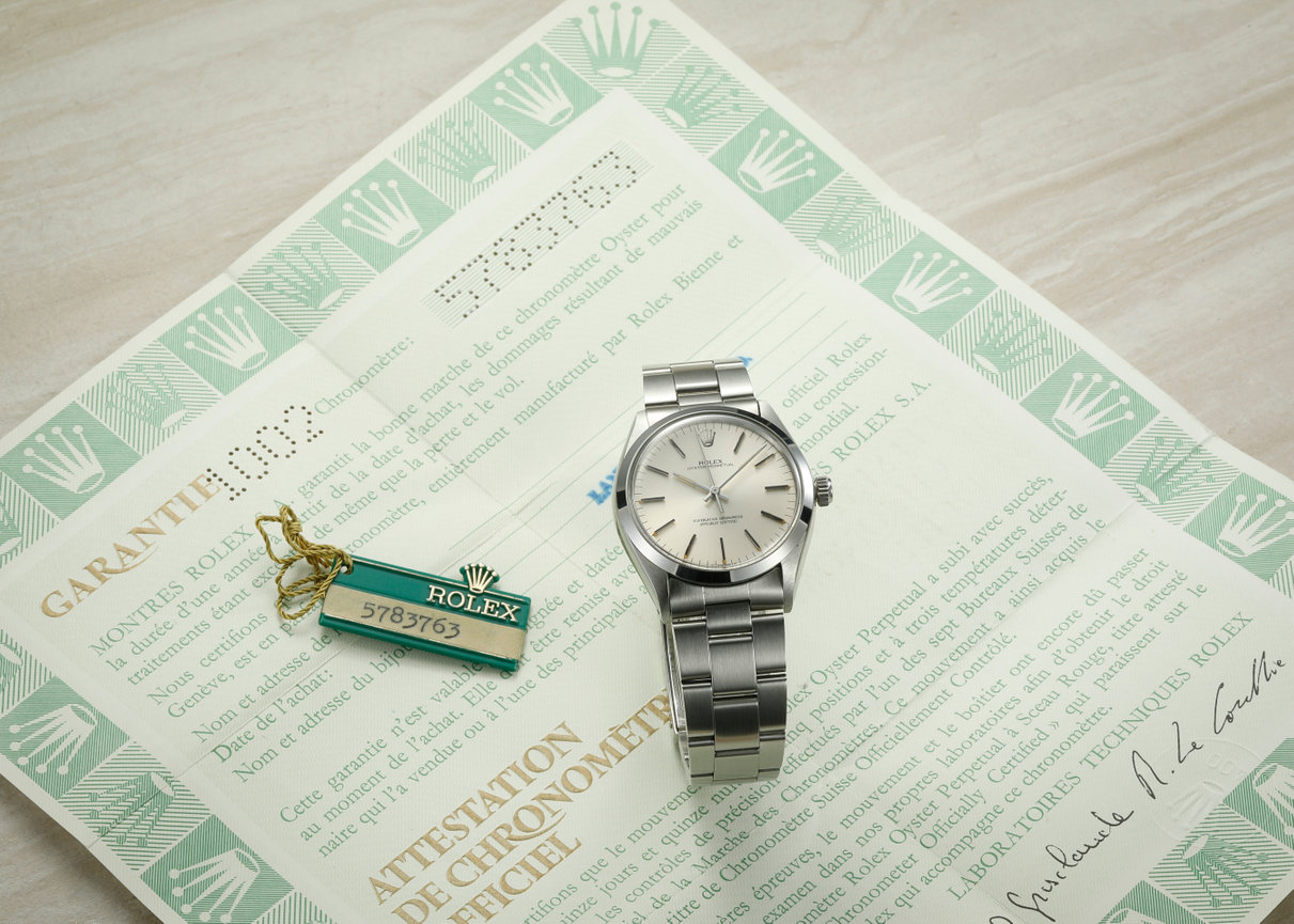 Rolex Oyster Perpetual 1002 NOS Papers Hangatg 1979 - Roy & Sacha Davidoff  SA