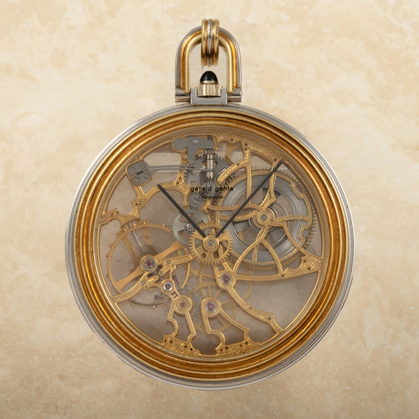 Gerald Genta Skeleton Pocket Watch 1985