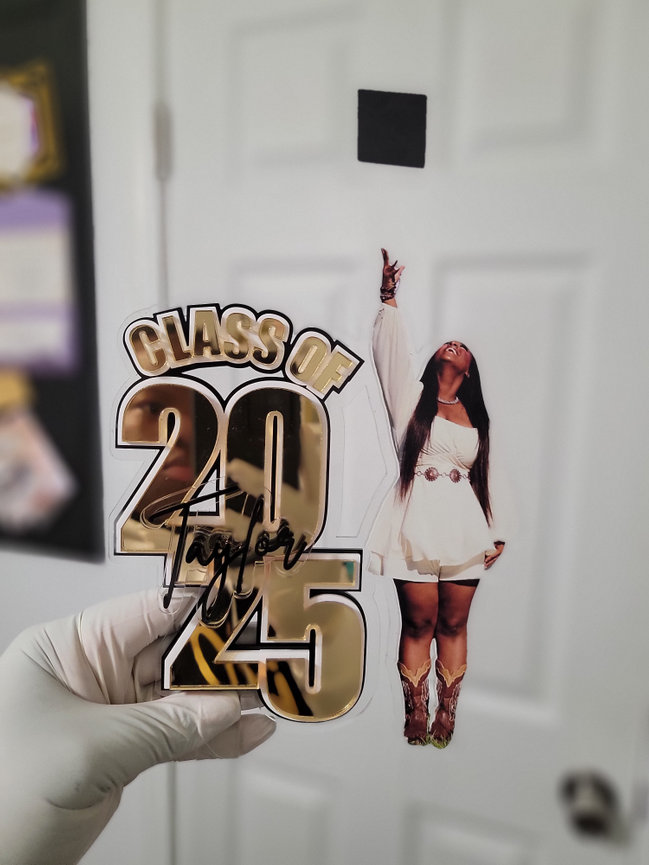 The Original Grad Photo Cake Topper 2025