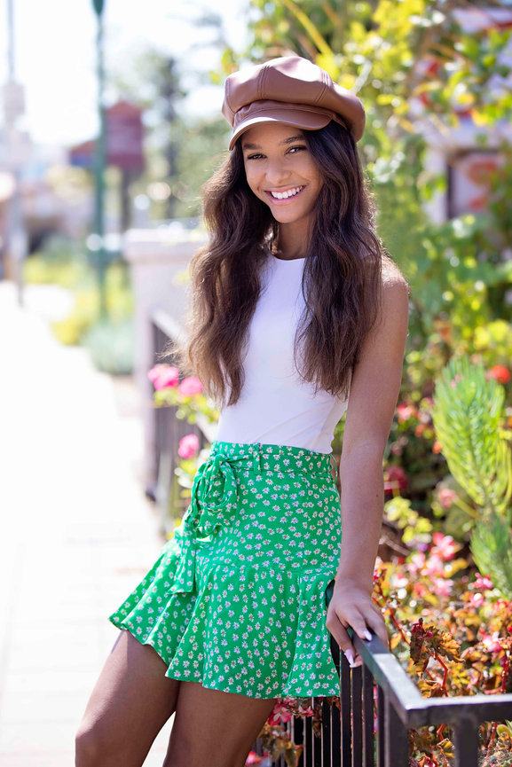 Mint green clearance skater skirt outfit