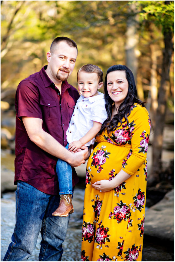 Embracing the Glow: A Family Maternity Photography Session -Flower Mound Maternity Photographer
