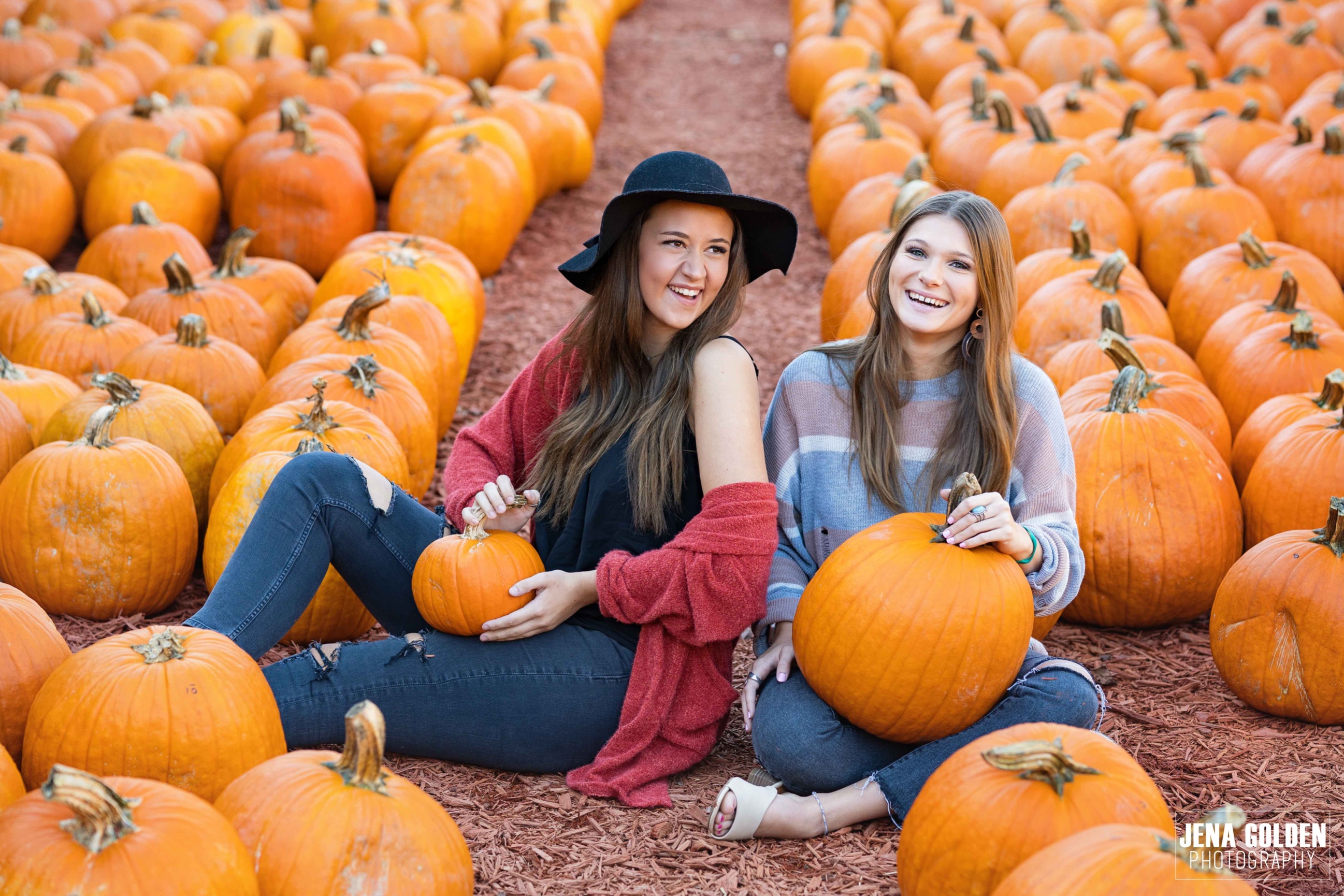 Pumpkin Patch Pictures, Alpharetta GA Senior Photographer, Jena Golden