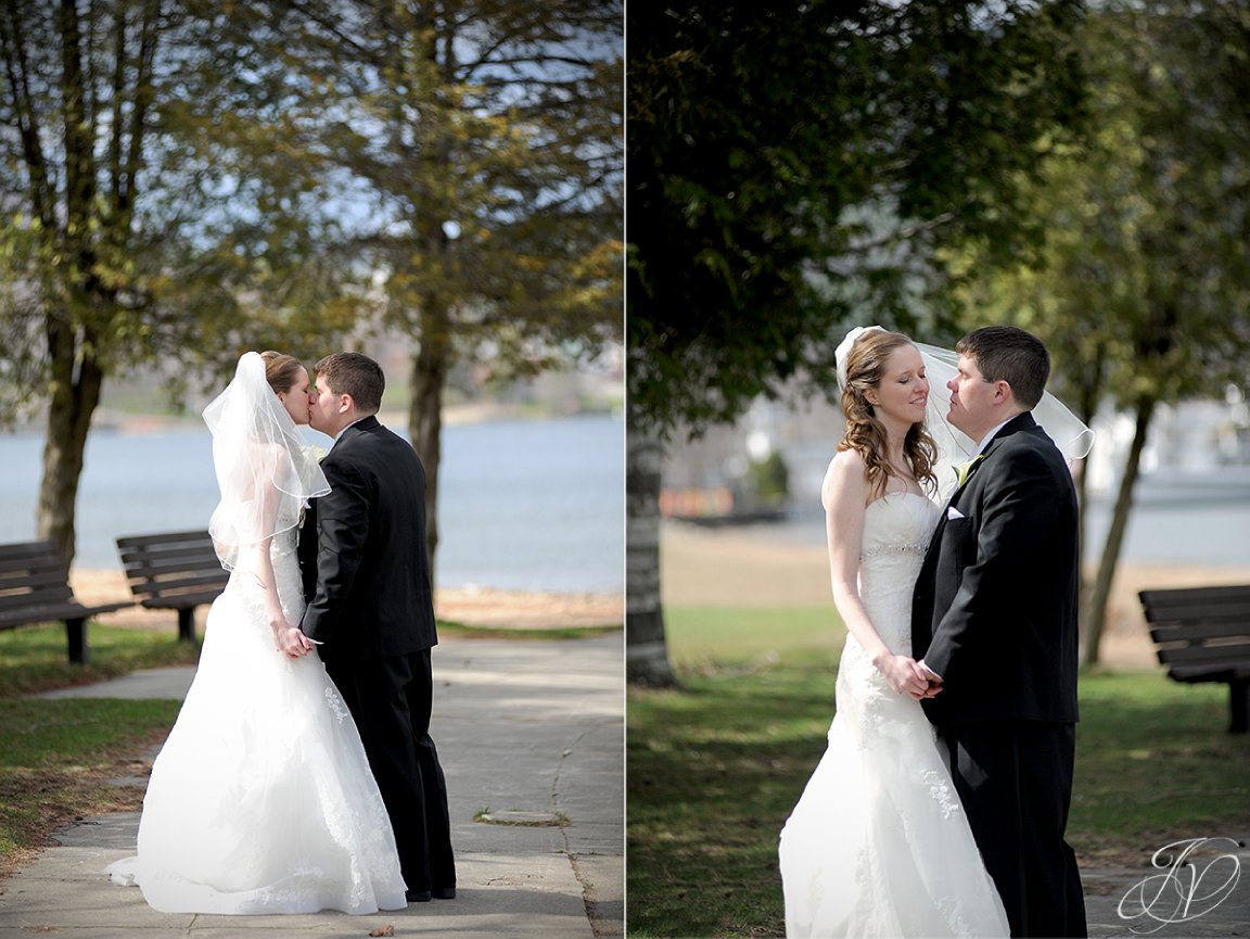 bride and groom candid, bride and groom at lake george, just married bride and groom, Saratoga Wedding Photographer, Saratoga National Golf Club wedding, wedding photographer saratoga ny, lake george wedding ceremony