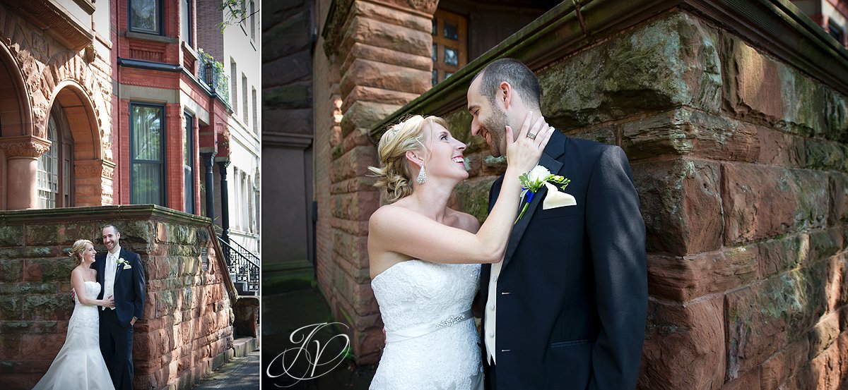 bride and groom photos, brownstone wedding portraits, Albany Wedding Photographer, bridal portrait photography