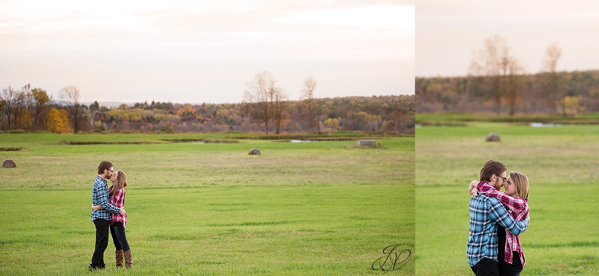 romantic fall engagement pictures