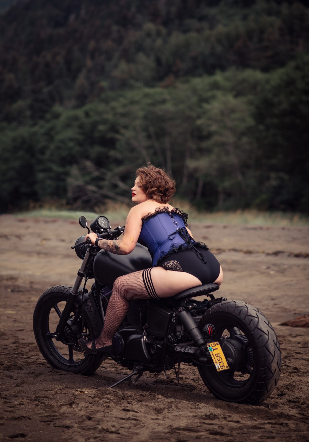 thigh highs with attached garter