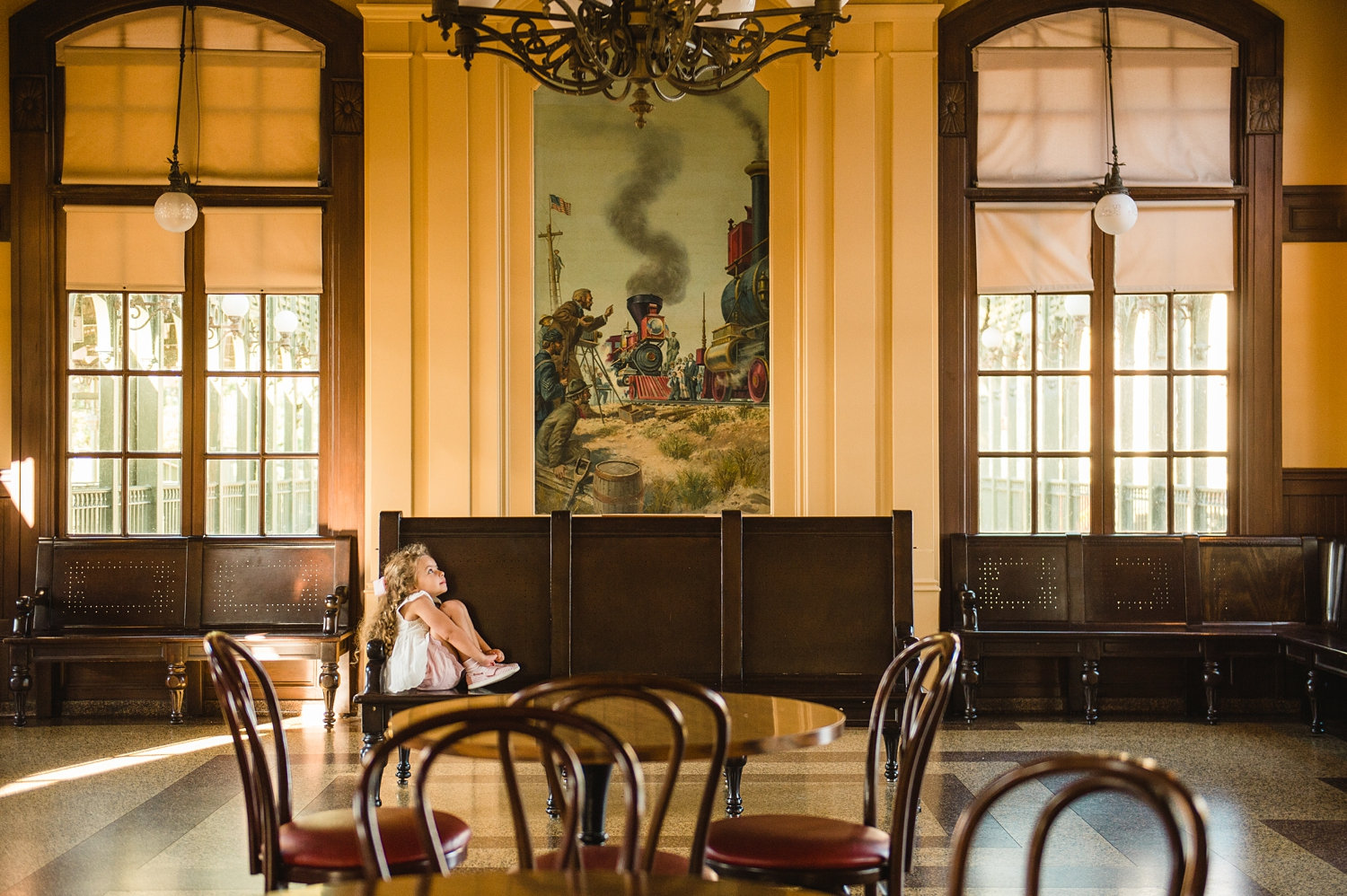 Main Street U.S.A. train station, inside Magic Kingdom train station, Magic Session