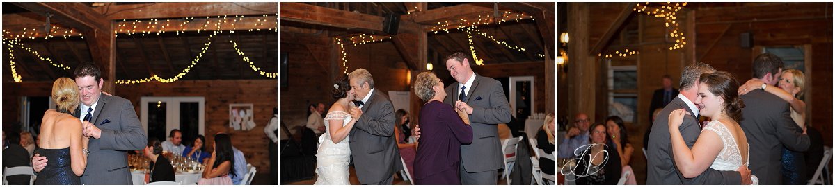 parent dances reception rustic barn reception