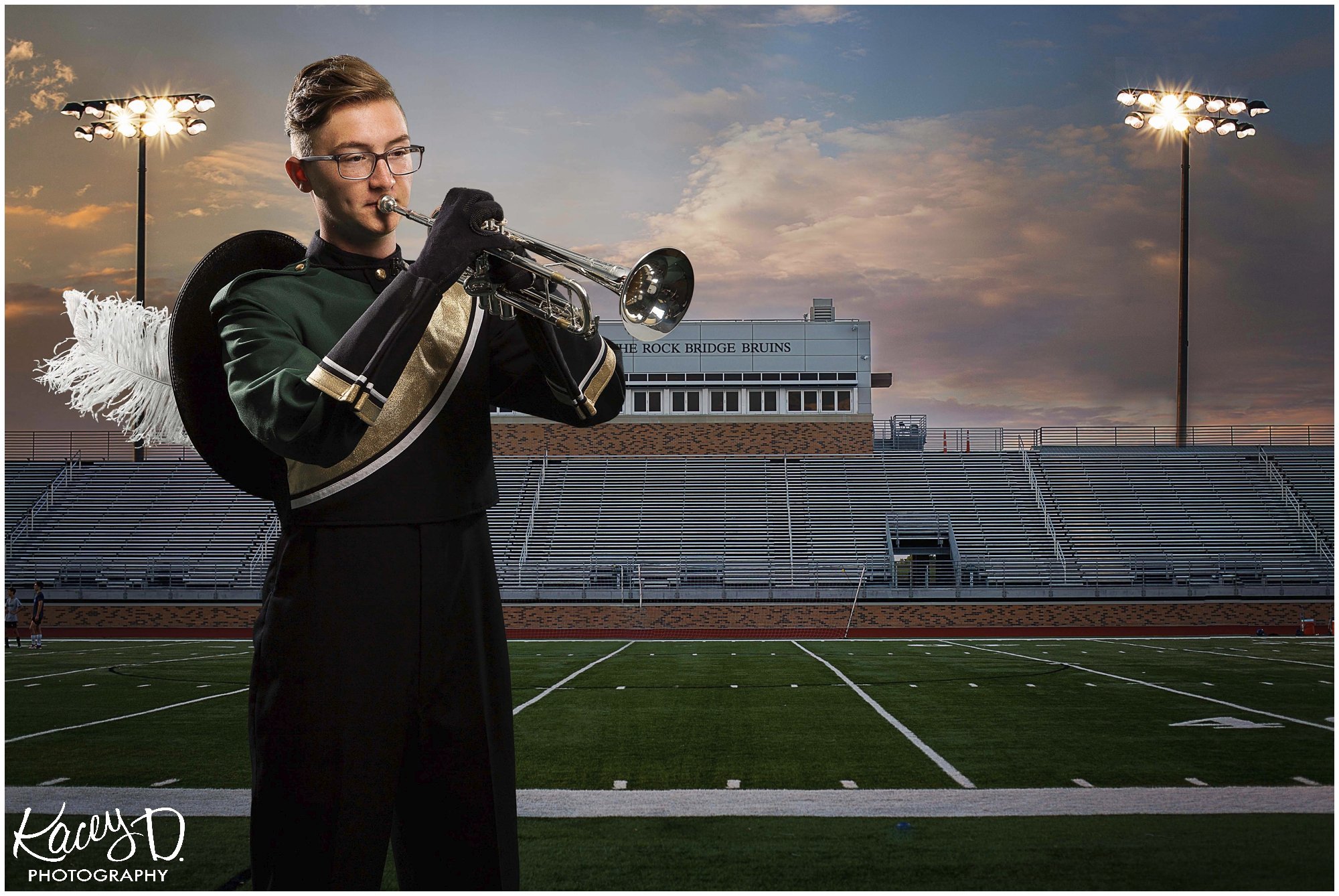 Marching Band & Trumpet Player Senior Portraits