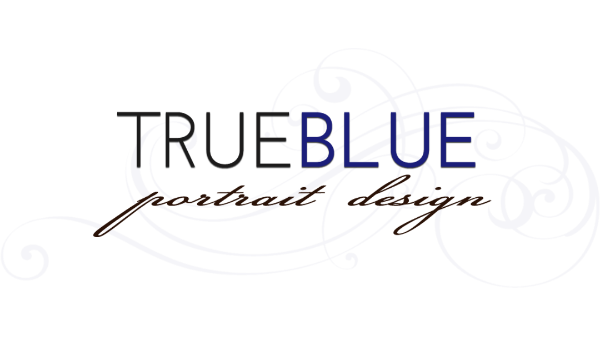 TRUE BLUE Portrait Design Logo