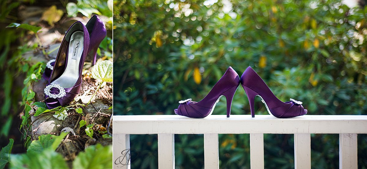 purple wedding shoes jessica painter photography