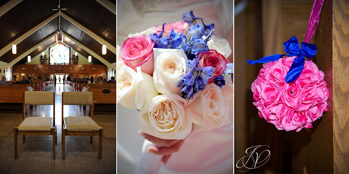 church and flowers photo, Schenectady Wedding Photographer, Waters Edge Lighthouse