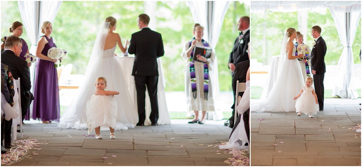 outside ceremony white tent saratoga national