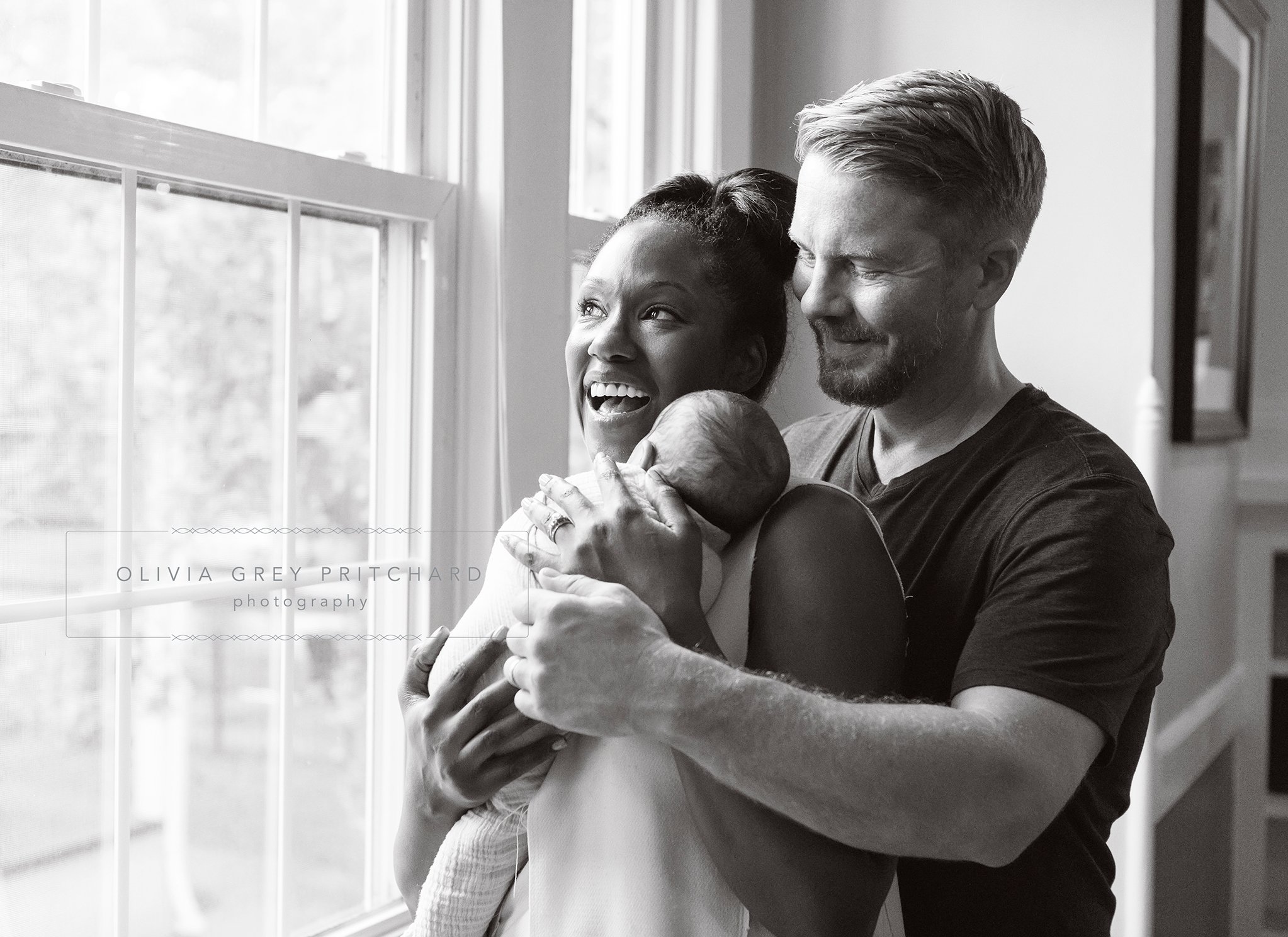 brand new beauty at home with mom & dad - Olivia Grey Pritchard Photography  Maternity, Birth, Newborn, Baby, Child, Pet & Family