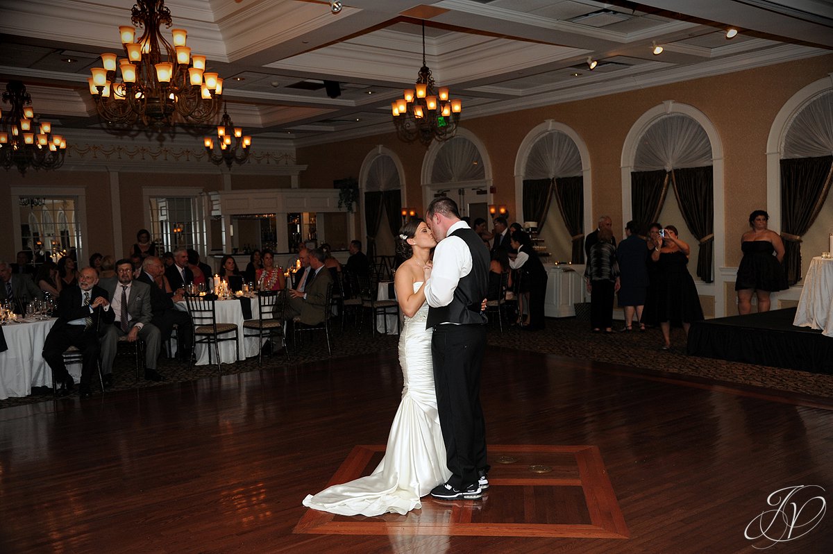 first dance photo, wedding party dancing, The Glen Sanders Mansion, Albany Wedding Photographer, reception hall photo