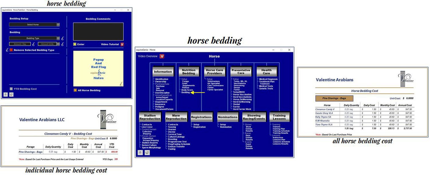 Horse Bedding Equine Genie Horse Business Management Software
