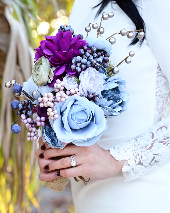 Venetian Blue Collection - Bride Bouquet