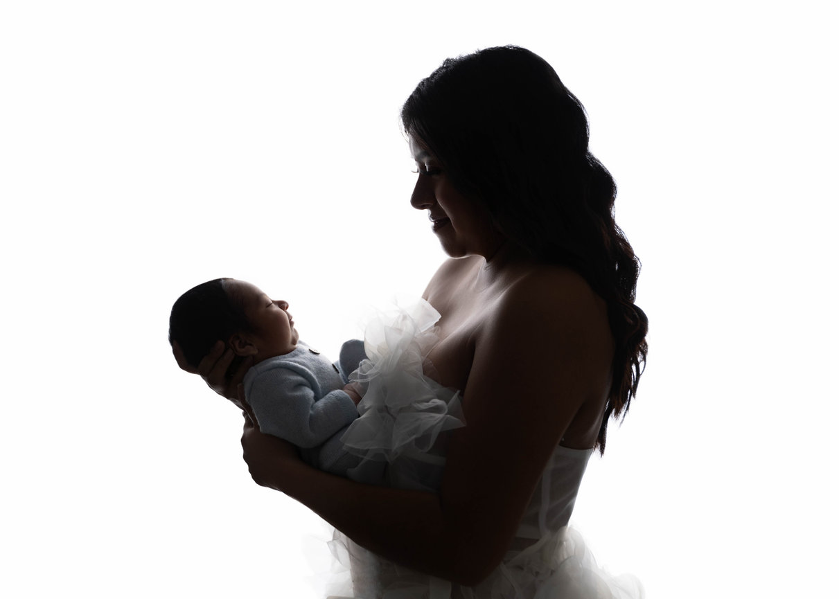 Tender moments of a newborn baby - professional photography in Orlando