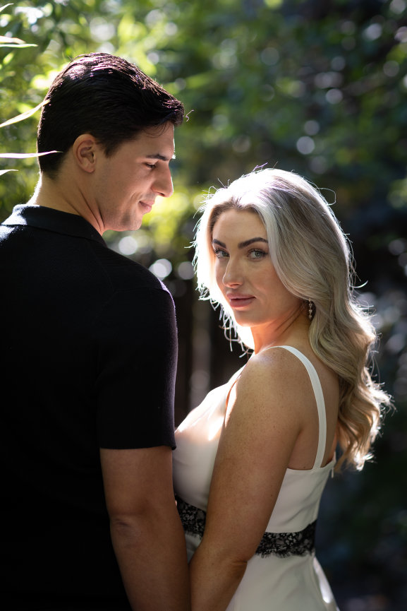 Engagement portrait session at Dawn Ranch, Northern California. Photographed by Studio J Photography