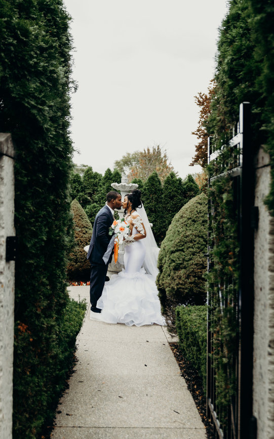 Couple of their Wedding Celebration at Kemagery Studio Detriot Michigan