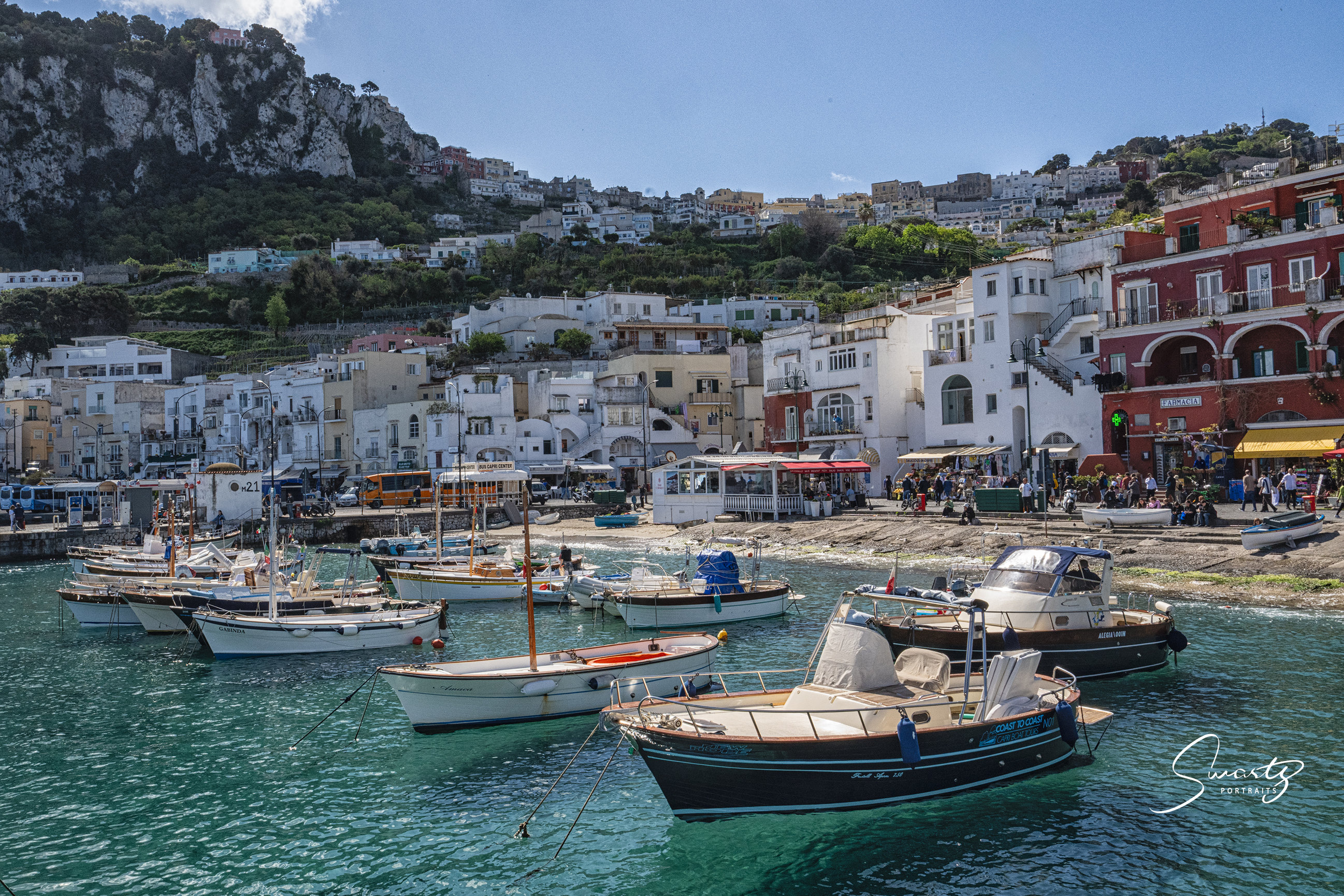 The beautiful island of Capri. 