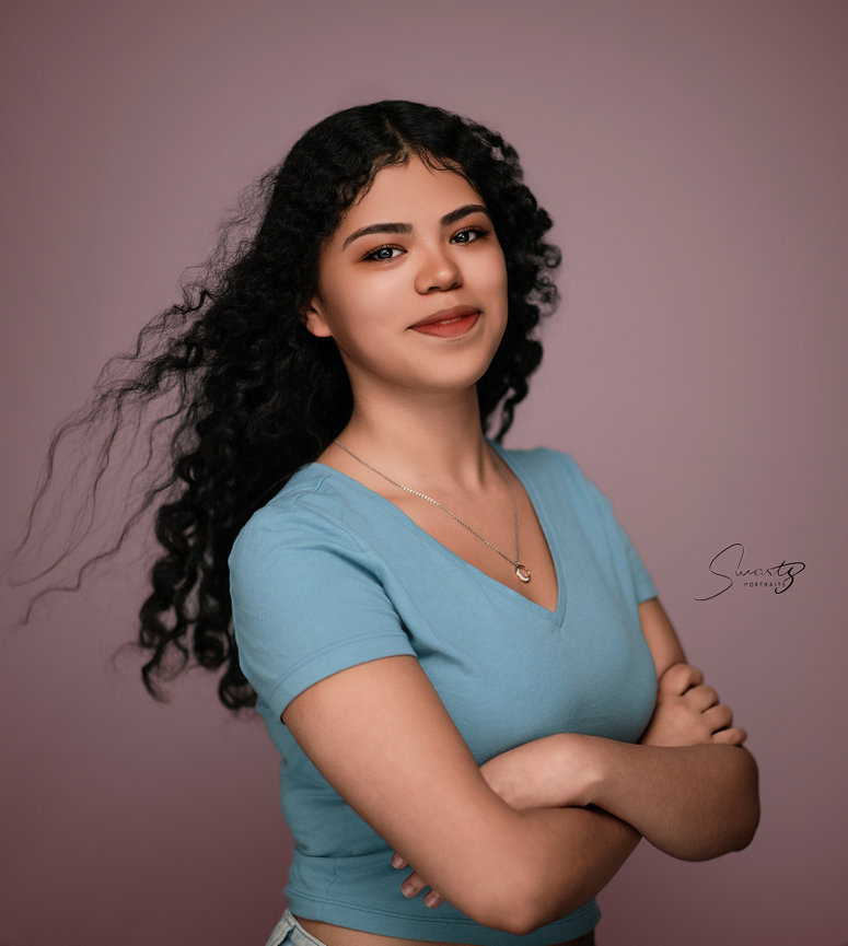 Class of 2027 senior portraits at Sam Houston National Forest, editorial confident look by Swartz Portraits serving Tomball ISD
