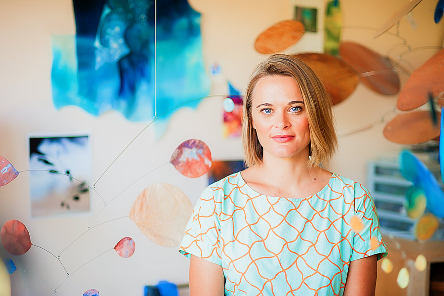 Portrait of an artist during a photography session with an artist by Sarah Iris Photography