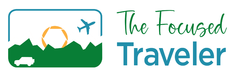 The Focused Traveler & Christine Photo Art Logo