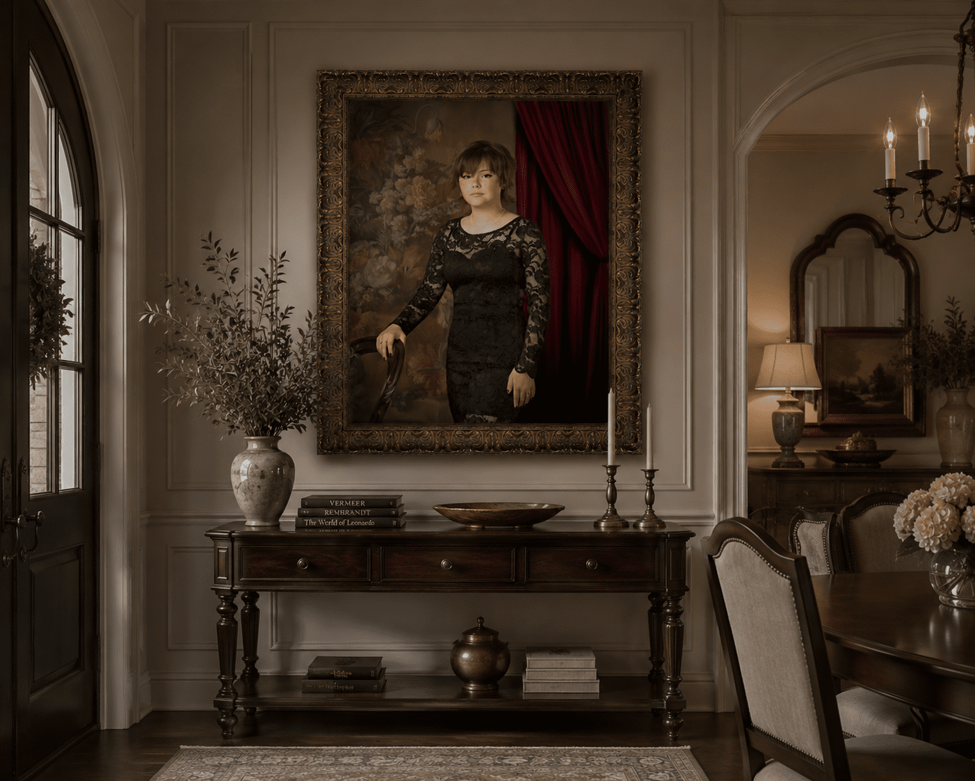 The Artist's Edition displayed as commissioned artwork in a home
