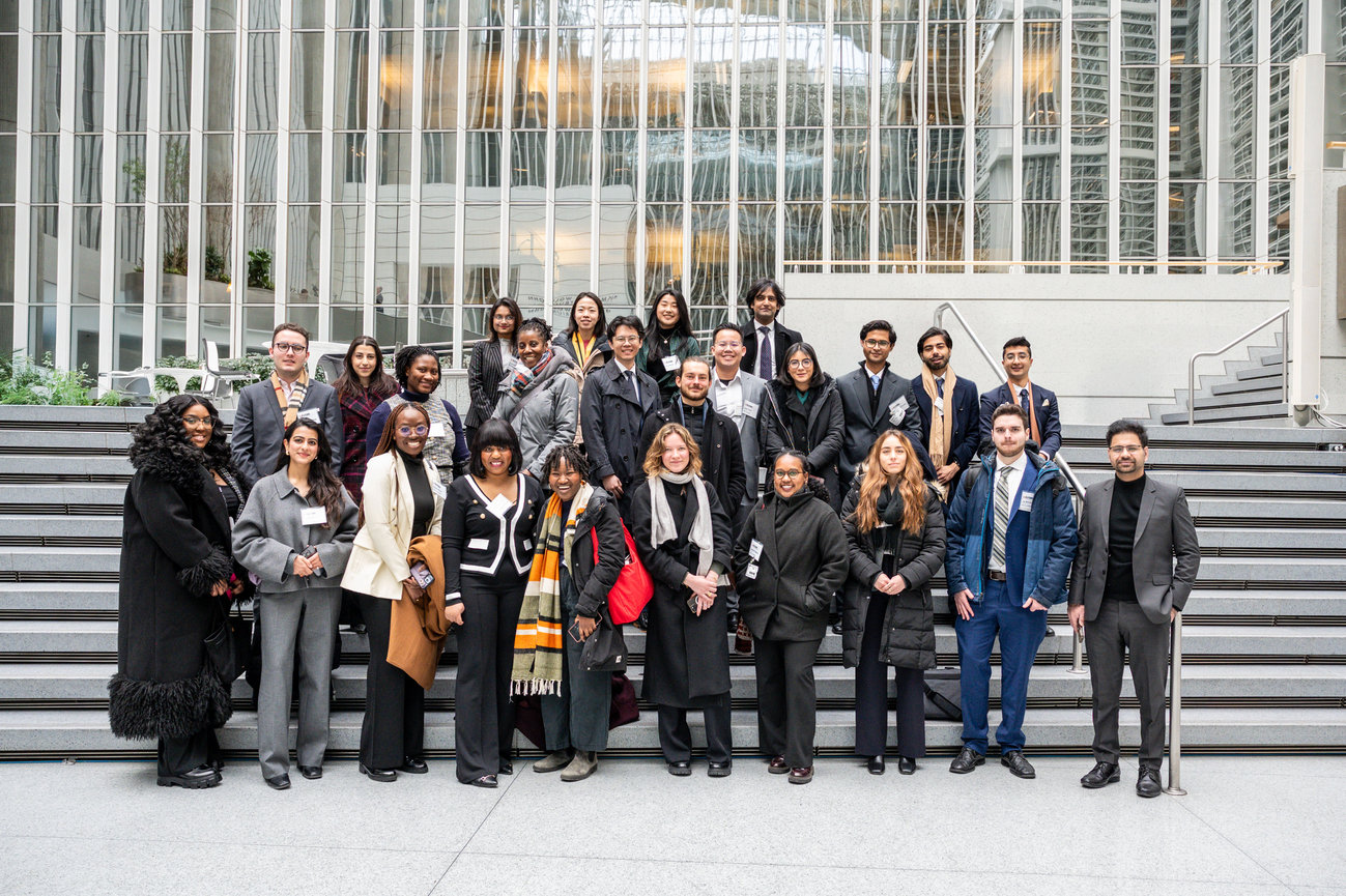 The Fletcher School Students in a group photo during a DC visit
