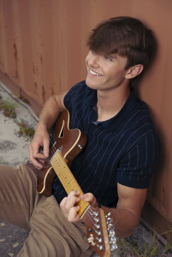 senior boy guitar