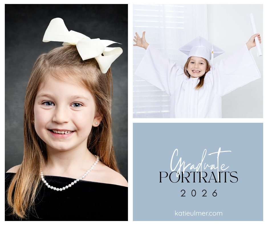 graduate portraits celebrating Kindergarten, Seniors and College Grads in Louisiana