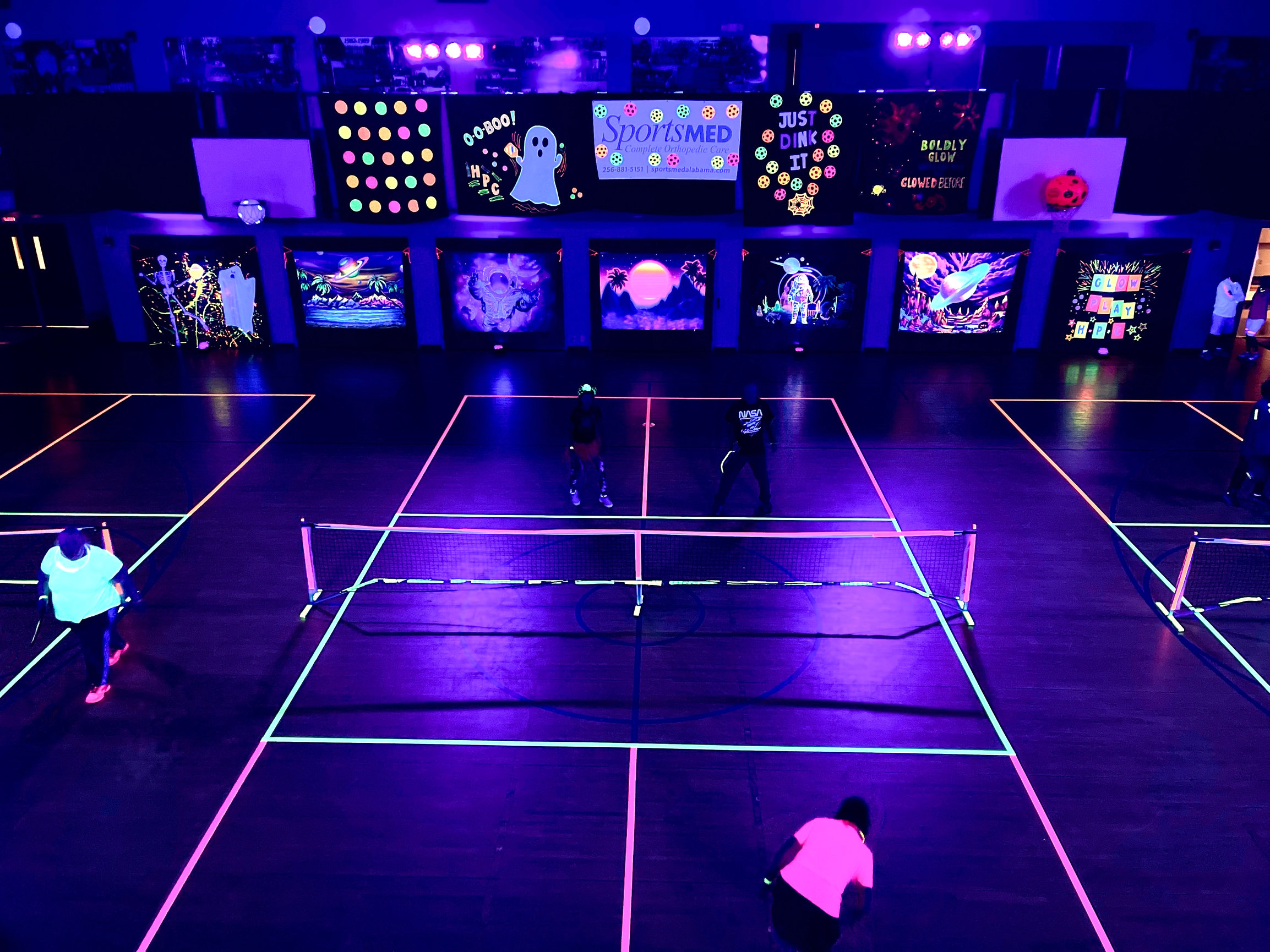 Huntsville Black Light Pickleball Tournament with Metropolitan DJ UV