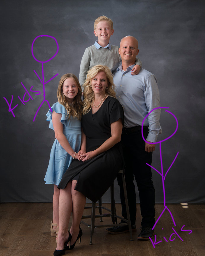 How to create a family portrait when you can't all be together