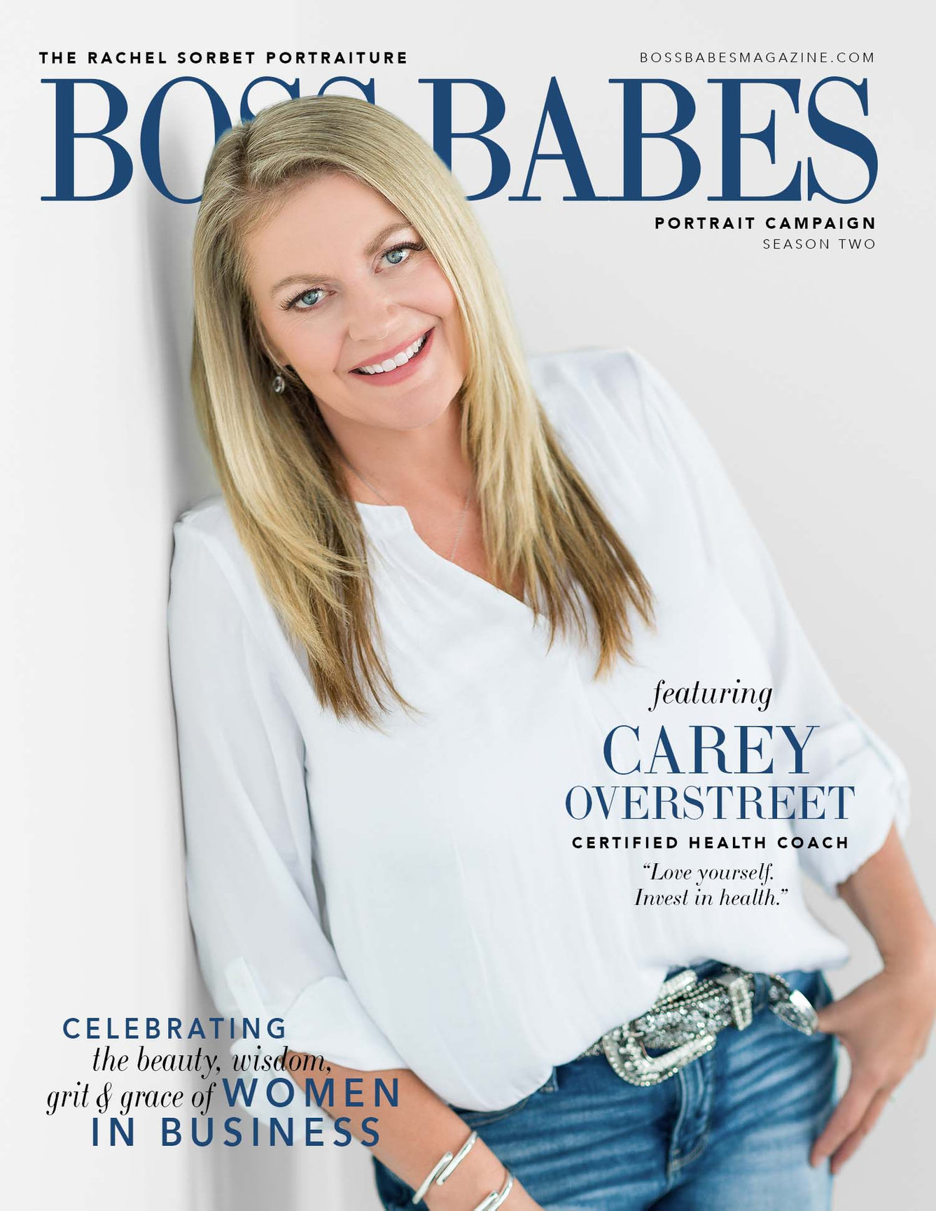 Carey Overstreet on the cover of Boss Babes Magazine