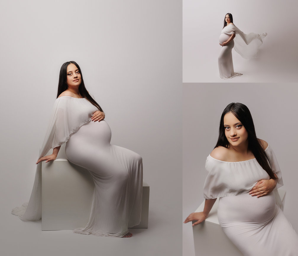 Intimate Maternity Session - Calgary Maternity Photography Studio - Elle R  Photography