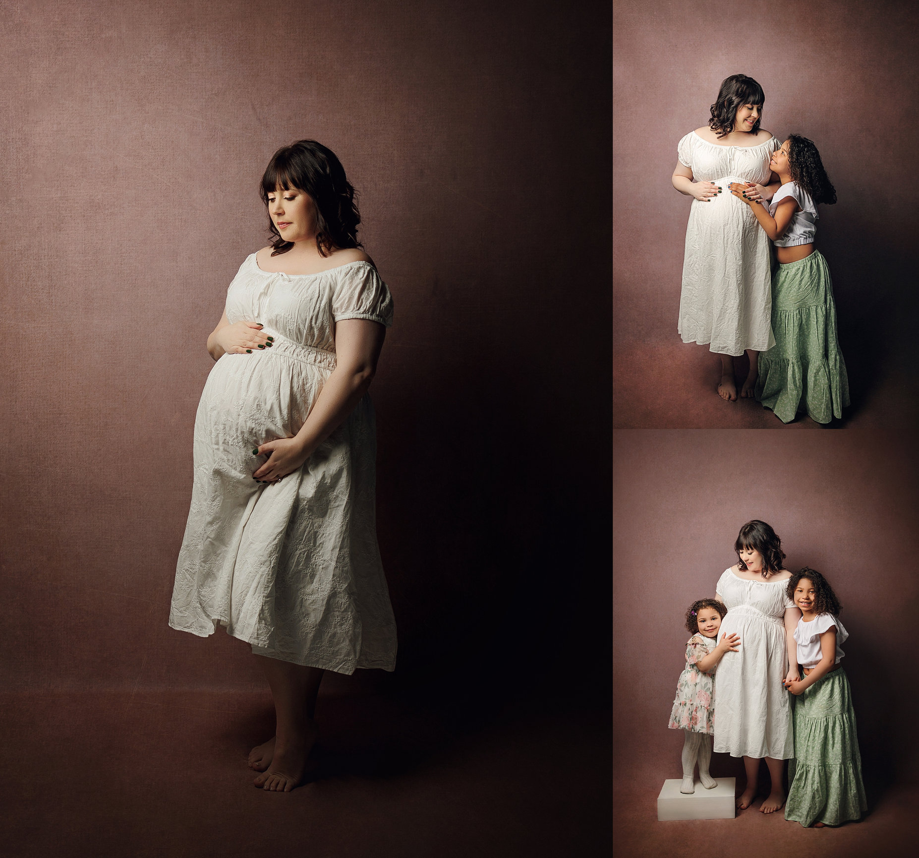 Beautiful Studio Family/Maternity Session • Calgary & Airdrie Maternity  Photographer - Hocus Focus Photography