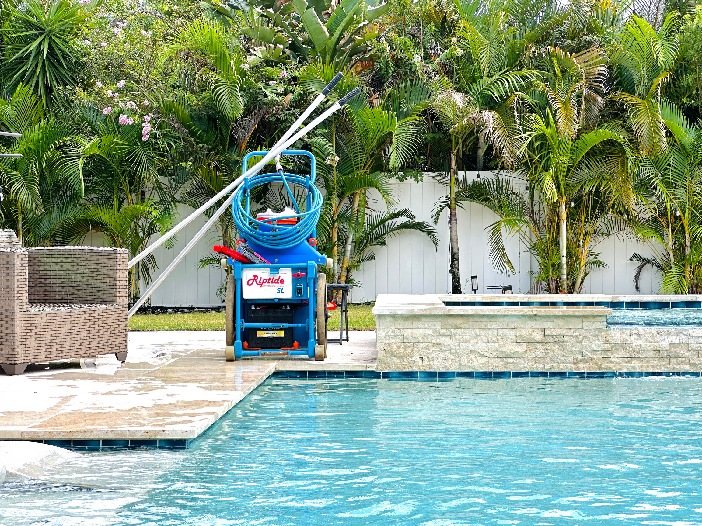 Weekly pool cleaning service by Playa Pool Pros