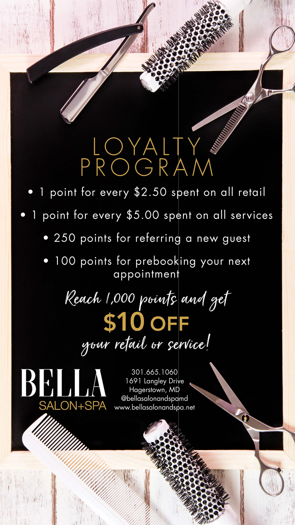 LOYALTY- It PAYS To Come To Bella Salon & Spa. - Bella Salon And Spa