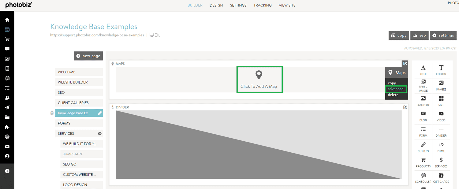 How to Change the Fonts on Map Blocks - PhotoBiz Knowledge Base